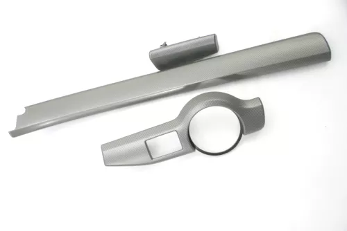 Skoda Octavia 1Z vorne Dekor Leisten alu silber Abdeckung Lichtschalter Leiste