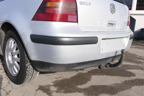 VW Golf 4 Limousine Stoßstange hinten Heckstoßstange Stoßfänger silber grau (155189)