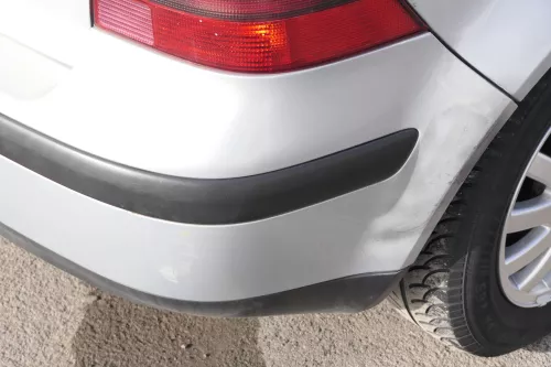 VW Golf 4 Limousine Stoßstange hinten Heckstoßstange Stoßfänger silber grau (155189)