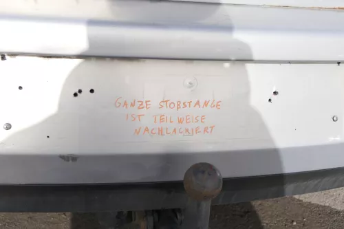 VW Golf 4 Limousine Stoßstange hinten Heckstoßstange Stoßfänger silber grau (155189)