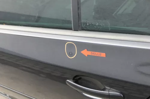 VW Golf 5 V 1K Tür Türrahmen hinten links 4/5-Türer schwarz LC9Z -ohneAnbauteile (155512)