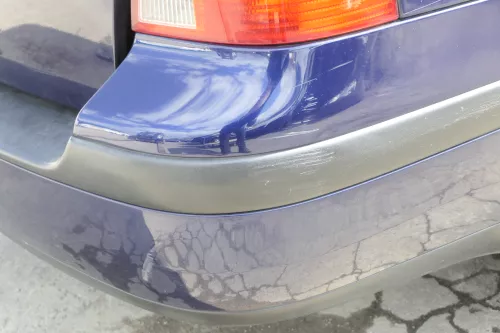 VW Golf 4 Kombi Avant Stoßstange hinten Heckstoßstange Stoßfänger blau LB5N (155532)