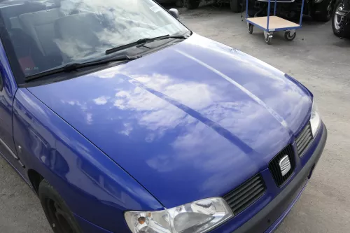 Seat Ibiza 6K Cordoba Motorhaube Haube Klappe vorn blau LS5N Facelift 99-2002 (155554)