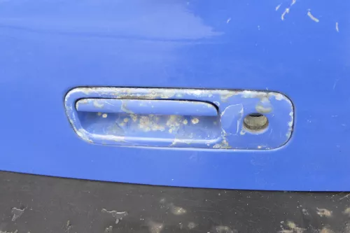 VW Golf 4 Limousine Heckklappe Kofferraumklappe Klappe hinten blau LW5Z - Delle (155572)