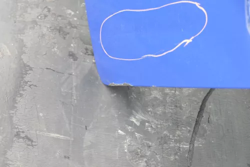 VW Golf 4 Limousine Heckklappe Kofferraumklappe Klappe hinten blau LW5Z - Delle (155572)