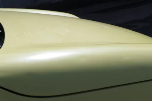 VW Lupo Motorhaube KLappe vorne gelb LD1B Frontklappe Haube - Hagel Dellen! (155670)