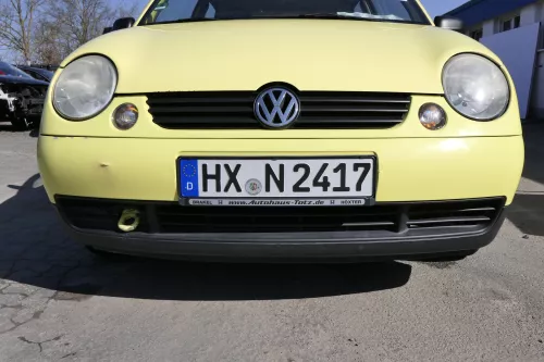 VW Lupo Stoßstange vorne Frontstoßstange Stoßfänger gelb LD1B vorn  Spoiler