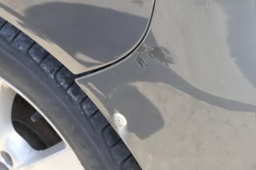 Seat Ibiza 6L Stoßstange Heckstoßstange hinten grau LS7Z Facelift (155689)