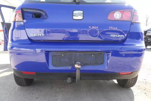 Seat Ibiza 6L Stoßstange Heckstoßstange hinten blau LS5G surfblue