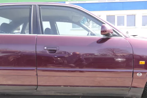 Audi A6 4A C4 Tür Türblatt vorne rechts Beifahrertür rot braun LZ3N ohneAnbautei