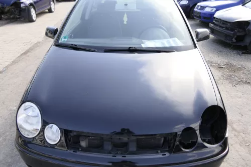 VW Polo 9N Motorhaube Klappe Haube vorne schwarz L041 uni bis ca. Bj. 2004