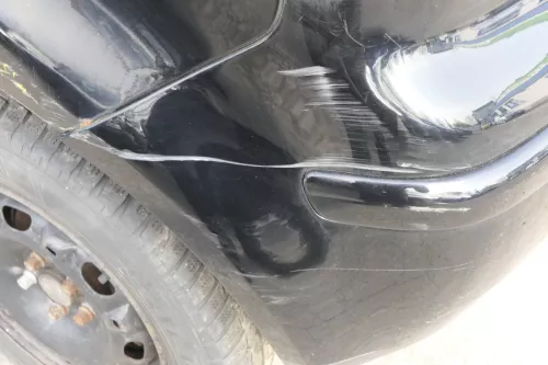 VW Polo 9N 9N3 Stoßstange Heckstoßstange hinten schwarz L041 uni black Spoiler (155951)