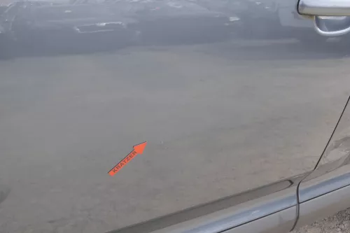 VW Touareg 7L Tür Fahrertür vorne links grau LD7U - ohne Anbauteile (156013)