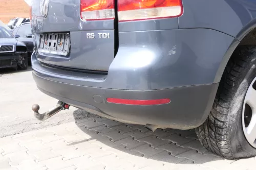 VW Touareg 7L Stoßstange hinten Heckstoßstange Stoßfänger grau LD7U Spoiler (156017)