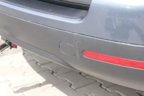 VW Touareg 7L Stoßstange hinten Heckstoßstange Stoßfänger grau LD7U Spoiler (156017)