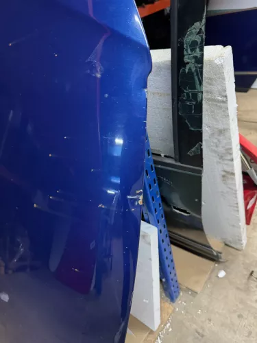 VW Passat 3C Motorhaube Klappe vorne vorn Haube blau LC5E cobaltblue  DELLE!!! (156240)