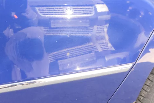 VW Passat 3C Kombi Variant Tür hinten links blau blue LC5E ohne Anbauteile (156248)