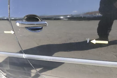 VW Lupo Seat Arosa Tür vorne rechts Beifahrertür schwarz L041 (für elektr.Fenst (156286)