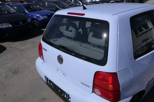 VW Lupo 6X Heckklappe Klappe Kofferraumklappe Scheibe grau blau LR5D ohne Anbaut (156307)