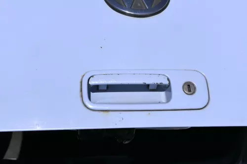 VW Lupo 6X Heckklappe Klappe Kofferraumklappe Scheibe grau blau LR5D ohne Anbaut (156307)