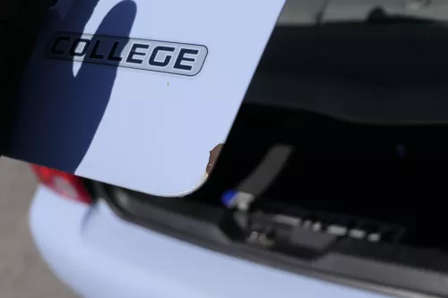 VW Lupo 6X Heckklappe Klappe Kofferraumklappe Scheibe grau blau LR5D ohne Anbaut (156307)