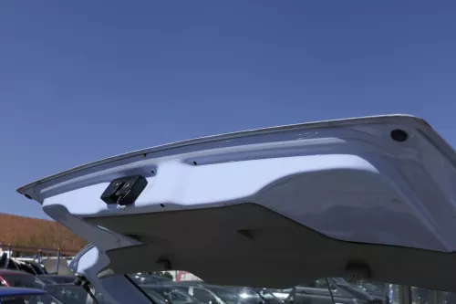 VW Lupo 6X Heckklappe Klappe Kofferraumklappe Scheibe grau blau LR5D ohne Anbaut (156307)