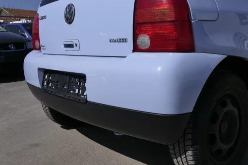 VW Lupo Stoßstange hinten Heckstoßstange Stoßfänger grau blau LR5D (156308)