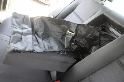 Audi A4 B6 B7 8E Limousine Sitz Rückbank Rücksitzbank hinten schwarz Ski durchre (156342)