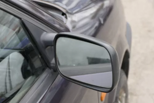 VW Passat 3A 35i elektrischer Spiegel Außenspiegel rechts + Glas schwarz matt (156507)