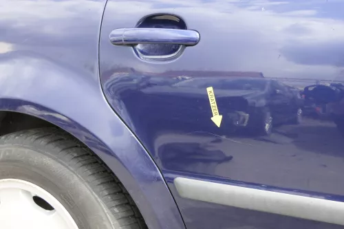 VW Passat 3B 3BG Kombi Variant Tür hinten rechts schwarz blau indigoblau LB5N (156566)