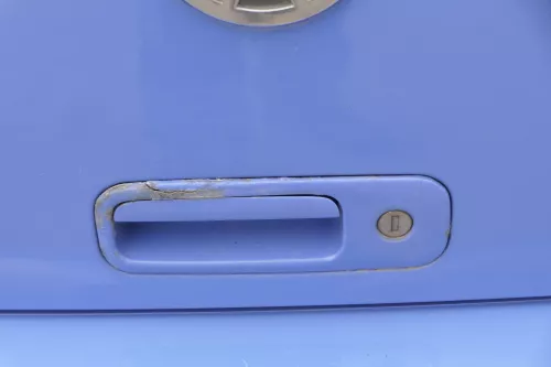 VW Lupo 6X Heckklappe Klappe Kofferraumklappe Scheibe blau LR5A ohne Anbaut (156889)