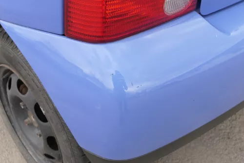 VW Lupo Stoßstange hinten Heckstoßstange Stoßfänger blau LR5A softblau (156890)