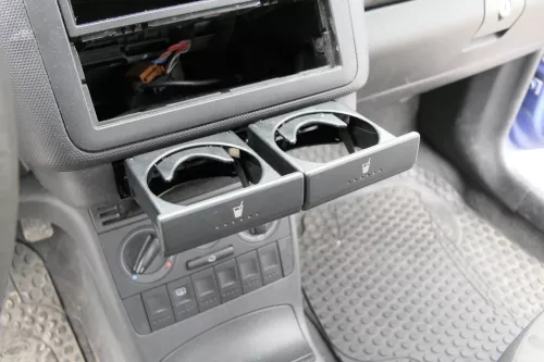 Seat Arosa VW Lupo Becherhalter Dosenhalter unten geschraubt schwarz 2
