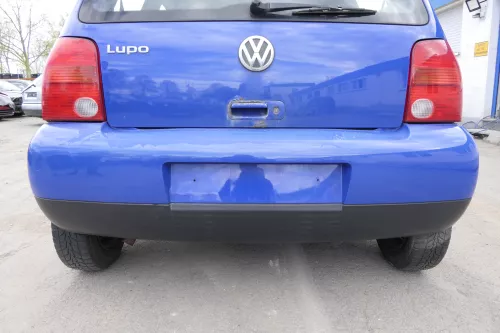 VW Lupo Stoßstange hinten Heckstoßstange Stoßfänger blau jazzblue lW5Z