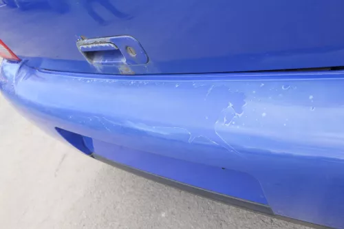 VW Lupo Stoßstange hinten Heckstoßstange Stoßfänger blau jazzblue lW5Z (156902)