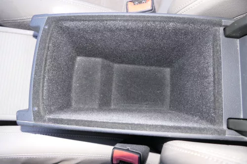 VW Passat 3C Mittelarmlehne Armlehne Fach Deckel Leder braun latte mac (157095)