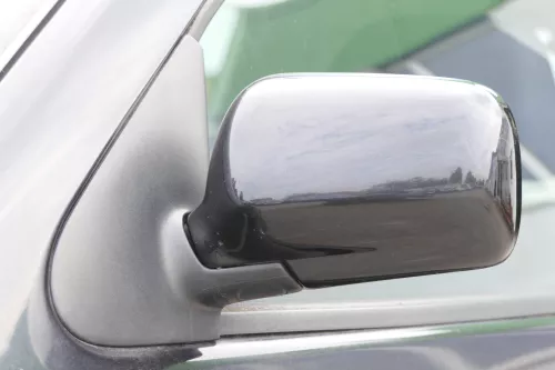 VW Polo 6N manueller manuell Spiegel Außenspiegel links mit Glas schwarz LC9Z b (157169)