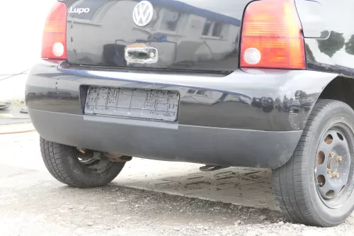 VW Lupo Stoßstange hinten Heckstoßstange Stoßfänger schwarz L041 (157176)