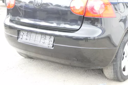 VW Golf 5 1K Limousine Stoßstange hinten Heckstoßstange schwarz LC9Z blackmagic (157190)