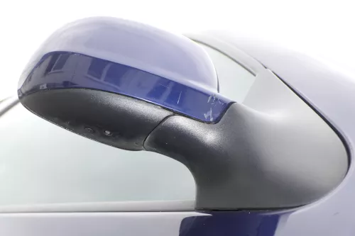 VW Polo 6N2 manueller Spiegel Außenspiegel rechts außen blau LB5N indigoblau b (157248)