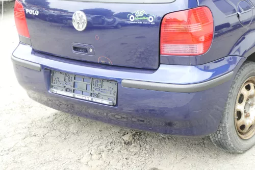 VW Polo 6N2 Stoßstange hinten Heckstoßstange Stoßfänger blau LB5N indigoblau b (157250)