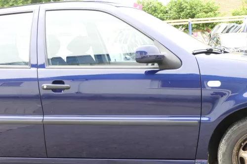 VW Polo 6N 6N2 Tür vorne rechts Beifahrertür 4/5-Türer blau LB5N ohneAnbauteile