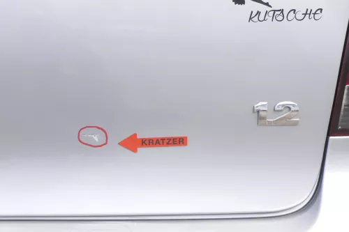 VW Polo 9N Fun Heckklappe Kofferraumklappe Klappe hinten silber LA7W metall (157411)