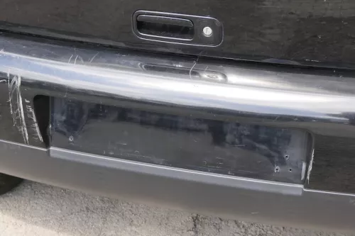 VW Lupo Stoßstange hinten Heckstoßstange Stoßfänger schwarz L041 uni (157426)