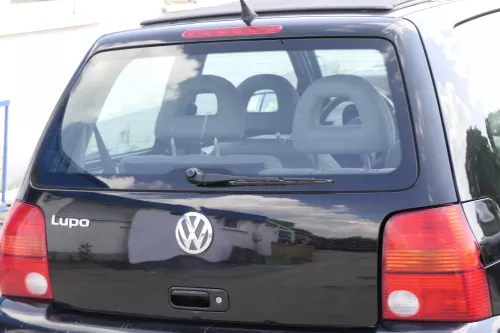 VW Lupo 6X Heckklappe Klappe Kofferraumklappe Scheibe schwarz L041 uni (157427)
