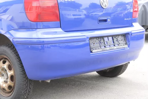 VW Polo 6N2 Stoßstange hinten Heckstoßstange Stoßfänger blau LA5C surf (157474)