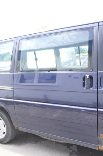 VW T4 Transporter Tür rechts Schiebetür mit Scheibe blau LN5Y Multivan Caravelle