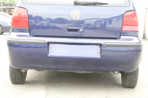 VW Polo 6N2 Stoßstange hinten Heckstoßstange Stoßfänger blau LB5N indigoblau t