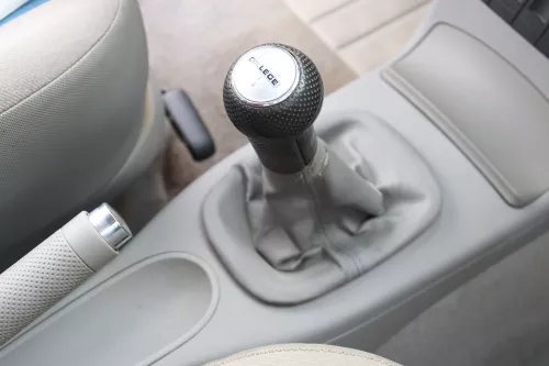 VW Lupo Polo 6N2 Schaltknauf Schaltsack Schaltung Schaltknüppel College grau