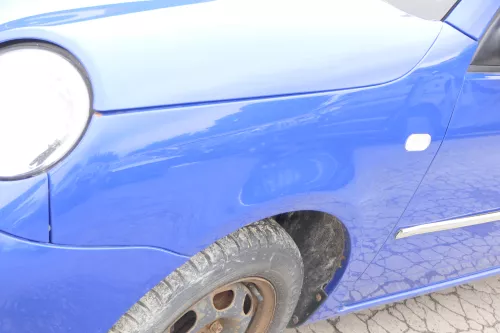 VW Lupo 6X Kotflügel vorne links jazzblue blau LW5Z vorn (158151)